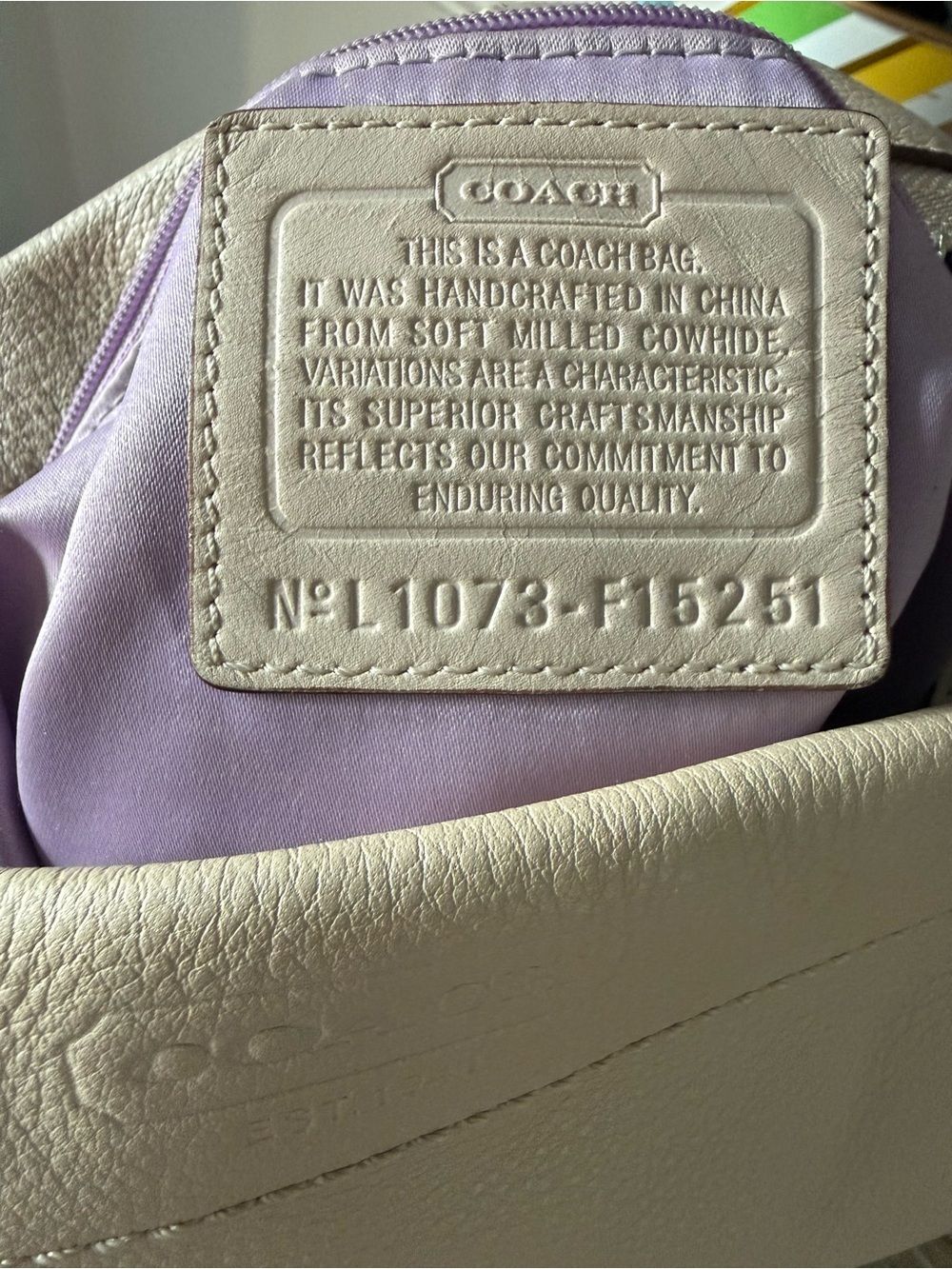 Coach Carly Leather Hobo Shoulder Bag Y2K - Picture 6 of 10